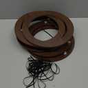 RattanView 12 Pcs 6 Inch and 8 Inch Wood Embroidery Hoop Frame with Embroidery Hoops Round Embroidery Hoops Display Frame for Finished Cross Stitch Hoop Frame DIY Art Craft Sewing Ornaments(Walnut)