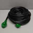 RVGUARD 30 Amp 50 Foot RV Extension Cord with Reverse Polarity Indicator, Heavy Duty 10/3 Gauge STW Cord with Cord Organizer, TT-30P/R Standard Plug, Green, ETL Listed
