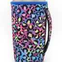 Neoprene Insulated Sleeves Cup Holder with Handle for 20oz Tumbler Cups, Reusable Iced Coffee Sleeve For 30oz - 32oz coffee cups(Blue cheetah) (20-24 FI OZ Pack of 1)