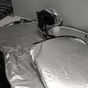 Car Sunshade Cover Auto Windshied Window Sun Shade Visors Block Set Durable Silver 6pc