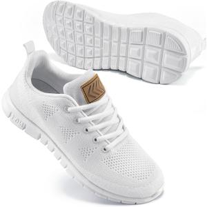 FUDYNMALC Womens Sneakers Tennis Shoes: Fashion Lightweight Non Slip Footwear for Running Walking Casual (11, White)