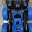 QUNREDA Remote Control Car, RC Cars Toys for Kids Ages 6-12, 4WD Stunt Car with LED Lights & 360 Flips, 2.4GHz, Upgraded USB-C Modular Batteries, 8-10 Year Old Boys Birthday Gift 1-Blue