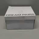 DREAM PAIRS Women's Gogo Boots Square Toe Chunky Wide Calf Knee High Boots For Women,Size 8.5,White/Patent/Pu,SDKB2231W