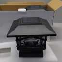 Davinci Lighting Edison Solar Outdoor Post Cap Lights - 4x4 5x5 6x6 - Bright LED Light for Fence Deck Garden or Patio Posts - Slate Black (2 Pack)