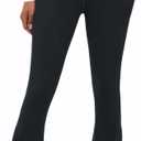 TOPYOGAS Womens Flare Yoga Pants High Waist Tummy Control Bootcut Flare Leggings Workout Wide Leg Pants with Pockets (Medium, Black)