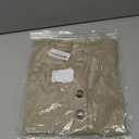 Jar of Love Women's Waffle Knit Tops Long Sleeve Shirts Henley Tops V-Neck Button Down Thermal Shirts Fall Outfits (L)