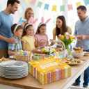 3 x ibohr 50Pcs Happy Easter Napkins, Disposable Paper Napkins with Colorful Easter Egg Design - Perfect for Easter Party Supplies, Spring Brunch & Table Decorations