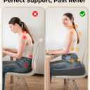 Large Seat Cushion, Dual-Layer Gel & Memory Foam Office Chair Cushion for Long Sitting, Keep Cooling & Soft 19.7 inch Seat Pad for Office Chairs (Super Lager Size (19.7"), Gray)