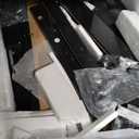 Electric Fireplace TV Stand, 67-Inch Wood Entertainment Console with 18" Fireplace Insert, Adjustable Temperature & LED Flames, Storage Shelves for Media Center, Gray