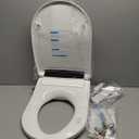 Electric Smart Toilet Seat, Upgraded Heated Bidet with Adjustable Instant Warm Water and Warm Dryer, Night Light, Slow Close Lid (Elongated2 (Side Arm Control))