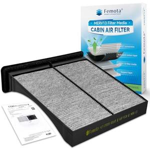 Femota MERV 13 Cabin Air Filter with Activated Carbon, CF10930 for Subaru Crosstrek, Forester, Impreza, WRX, WRX STI, XV Crosstrek.