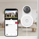 YI 2K Indoor Security Camera with Adhesive Mount, 2-Way Audio, AI Human/Vehicle/Pet Detection, Alerts, Night Vision, Wall/Window Mount, Baby/Pet Monitor, Compatible with Alexa & Google Assistant