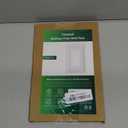 4-Pack Decorator Outlet Cover Plate, White Decorative Switch Plates and Outlet Covers, Natural Bamboo Fiber Wall Plates for Electrical Outlets, Receptacle, GFCI Outlet, Dimmer Switch