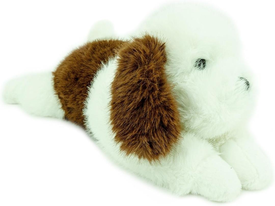 Weighted Dog Stuffed Animals 22 inch Cute Dog plushies for Babies Girls Boys Kids Women Puppy Plush Toy Gifts for Halloween (Big Brown)
