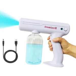 Nano Blue Light Atomizer Sprayer Electric Barber Spray Bottle Gun,Steam Wireless Rechargeable Handheld Fogger Machine for Home,Garden,Car,Office 27 OZ
