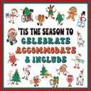 Pajean Winter Bulletin Board Set Wonderland Classroom Decorations - Holiday Theme Sign Wall Cutouts Art for Office Festive Decor(Christmas Inclusion)