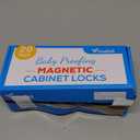 20 Pack Magnetic Cabinet Locks Baby Proofing - Vmaisi Children Proof Cupboard Drawers Latches - Adhesive Easy Installation (Standard)