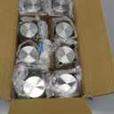 Sursip 8 oz Glass Bottles with Stainless Steel Lids (Set of 8) - Reusable Small Clear Jars for Juicing, Wellness Shots & Fridge Organization - Leakproof, Dishwasher Safe & BPA Free