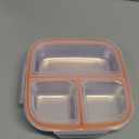 Palksky Lunch Box Containers Stainless Steel, Bento Lunch Box for Adults Men Women, 3-Compartments Metal Food Storage Containers with Leakproof Lids for Travel Picnics Office (1 Pack)