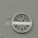 Wall Clock Metal Frame Glass Cover Non-Ticking Number Quartz Wall Clock 12inch Modern Quartz Design Decorative Indoor/Kitchen Silver