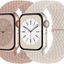 Braided Solo Loop Compatible with Apple Watch Band 38mm 40mm 41mm 42mm 44mm 45mm 46mm 49mm Women Men, Adjustable Stretchy Bands Elastic Sport Strap for iWatch Series 11 10 9 8 7 6 5 4 3 2 SE Ultra 3 2