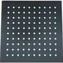 ATNKYOU 8 Inch Rain Shower Head Brass Rainfall Shower Head Square High Pressure Fixed Shower Head Waterfall Full Body Coverage Anti-Clogging Silicone Nozzles