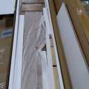 Bellemave Queen Size Floor Bed with Slats and Safety Guardrail, Queen Size Montessori Floor Bed with Fence and Built-in Bookshelf, Easy Assemble Montessori Beds for Girls, Boys, Natural