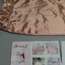 Silky Satin Ruffled Pillow Cases for Hair and Skin,Rose Gold Silk Pillowcases Queen Set of 2 with Envelope Closure Princess Room Decoration