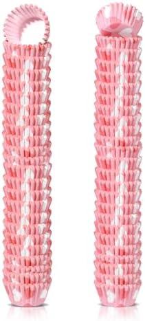 Glavatrix Mini Cupcake Liners 1 Inch Heart Baking Cups Cupcake Wrappers Paper Muffin Liners for Valentine's Day Wedding Birthday Party Baby Shower Mother's Day Candy Chocolate Decor,1000-count