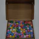 Hanaive Graduation Candy Lei Tubing Necklace Making Kit Include 50 Pcs 2 Inch Poly Tubing Lei Bags 197 ft 6 Rolls Gift Wrapping Ribbon 1 Pack Plush Poms 400 Glue Points for Graduation Party Supplies
