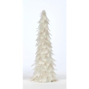 Feather Christmas Tree Tabletop Decoration, White