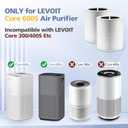 Core 600S Replacement Filter for LEVOIT Core 600S-P Smart Air Purifier, Core600S-RF, 3-in-1 HEPA Activated Carbon Filter for Home Large Room, 2 Pack