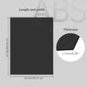 4 Pack Black ABS Plastic Sheet 18" x 24" x 0.06", High Tensile and Impact Strength Moldable Plastic Sheet, DIY Material for Home Decor, Handcraft, Project & Structural Crafts