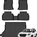 Jenofa-Car Floor Mats & Cargo Liner for Subaru Forester 2019-2024 All Weather Floor Mats Set Custom for Subaru Forester Full Set Waterproof Durable Floor Liners for Forester Accessories Black