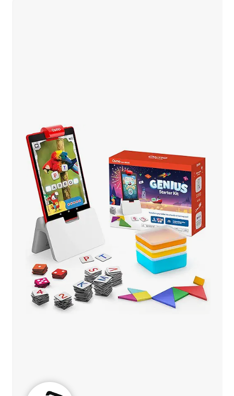 Osmo  Genius Starter Kit for Fire Tablet5 Educational Learning GamesAges 610Spelling, Math & CreativitySTEM Toy GiftsBoy & GirlAges 6 7 8 9 10(Osmo Fire Tablet Base Included Exclusive)