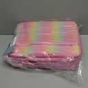 Fimibuke Kids Bento Snack Lunch Box with 4 Compartment, Insulated Lunch Bag, Stainless Steel Vacuum Thermo Food Jar, Ice Pack, Utensils Set, Birthday Gifts for Age 3-12 Back to School Toddler Girl Boy (A1.Rainbow)