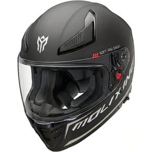 YEMA DOT Approved Full Face Motorcycle Helmet Adult Motorcycle Helmets with Dual Visors & Adjustable Vents, for Scooter, Moped, Street Bike, Cruiser (Black, XL)