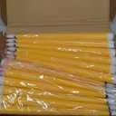 Macarrie 24 Packs Flameless Taper Candles Battery Operated Fake 11 Inch Long Candlelight LED Flameless Candlesticks Flickering Tapered for Spring Summer Wedding(Yellow)