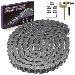 35 Chain 140 Links Chain Breaker Compatible with Coleman Mini Bike CT100U CC100X Baja DB30 Motovox MBX10 MBX11 Predator 79cc 97cc 100cc Mega Moto MM-B80 105cc Engine Parts (Black)