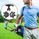 Cozypower 31 Pcs Golf Spikes Set Includes 30 Pcs Golf Cleats Replacement Black Cleats Spanner Metal Thread Screw 6 mm Dia Spike Tool for Lawn Cricket Shoe Player Lover(Black)