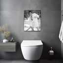 Funny Bathroom Canvas Wall Art, Toilet Paper Humor Poster, 16x20 Inch