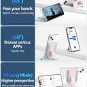 2 x Miroddi for Magsafe Wallet Stand, Magnetic Phone Wallet for iPhone 17/16/15/14/13/12 Series, Leather Magnetic Cards Holder, Fits 5 Cards, RFID Blocking, Slim, Pink