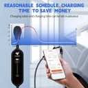 Level 2 EV Charger, 32Amp 240V Portable Electric Vehicle Charger with 25ft Charging Cable and NEMA 14-50 Plug, Adjustable Current, WiFi Enabled, Smart APP, Works with EV and Hybrid Vehicles
