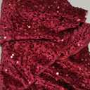 Metallic Velvet Christmas Tree Skirts Burgundy 46 Inches Sequence Sequin Soft Tree Mat Bronzing High-End Tree Skirt for Christmas Halloween New Year