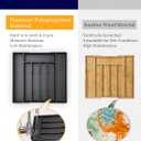 2 x Kitsure Silverware Organizer for Drawers - Expandable Cutlery and Utensil Drawer Organizer with Easy Maintenance, Premium PP Kitchen Organizers and Storage for Flatware, Black, 13.2" x 12.2" x 1.6" (Medium)