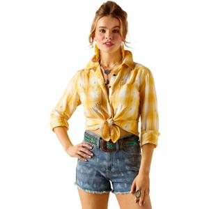 ARIAT Women's Billie Jean Shirt, Cactus Plaid, Large