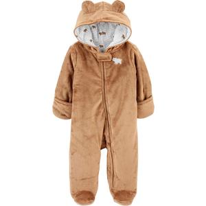 Simple Joys Kid's Pram Ivory Bear Outerwear (Newborn, Brown Bear)