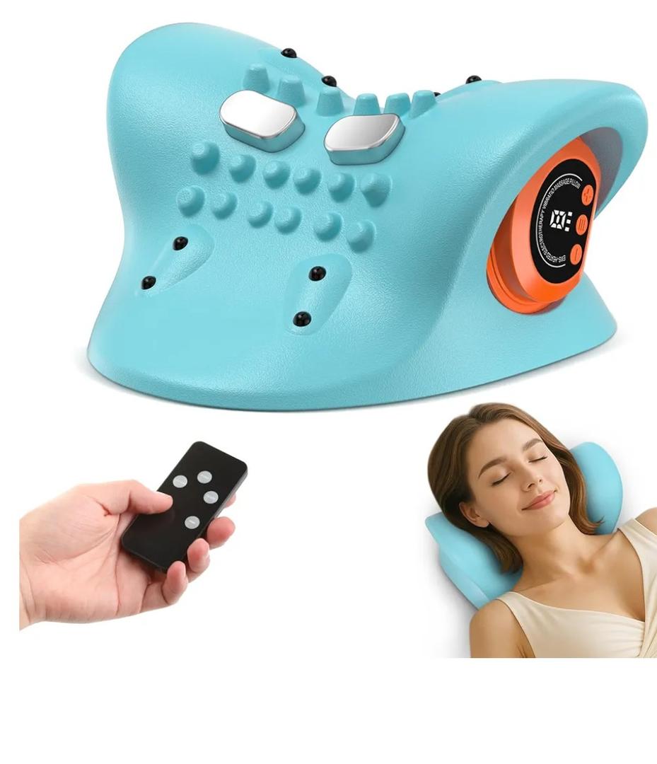 Neck Massager 2026 New Upgrade 3 in 1 Portable Massager with Heat &Comfortable Stretching–Adjustable Intensity for Neck & Shoulder Relaxation at Home,Office,Travel