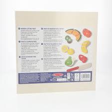 Melissa & Doug Cutting Fruit Set - Wooden Play Food Kitchen Accessory, Multi