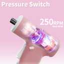 Pink Cordless Electric Screwdriver Set, 3.6V USB Rechargeable Small Electric Drill With 26pcs Driver Bit Set Flexible Shaft LED Light For Women Automatic Mini Pink Drill Set